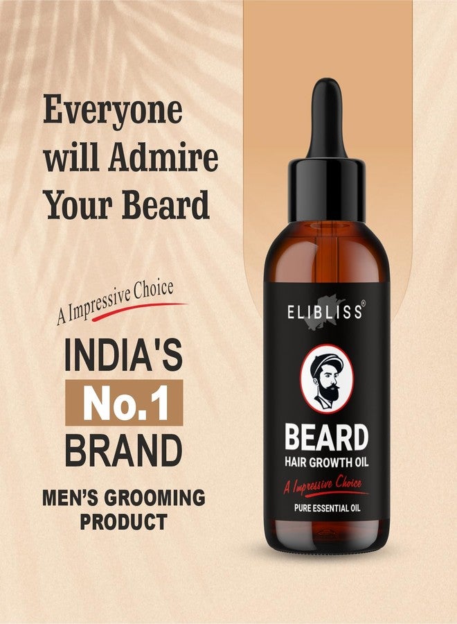 Elibliss Beard Hair Growth Oil with Premium Essential Oil for Natural Thicker and Fuller Beard 30ml - Image 3
